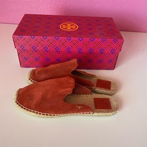 Tory Burch New Max Espadrille Slide - Nat Suede Size 9.5